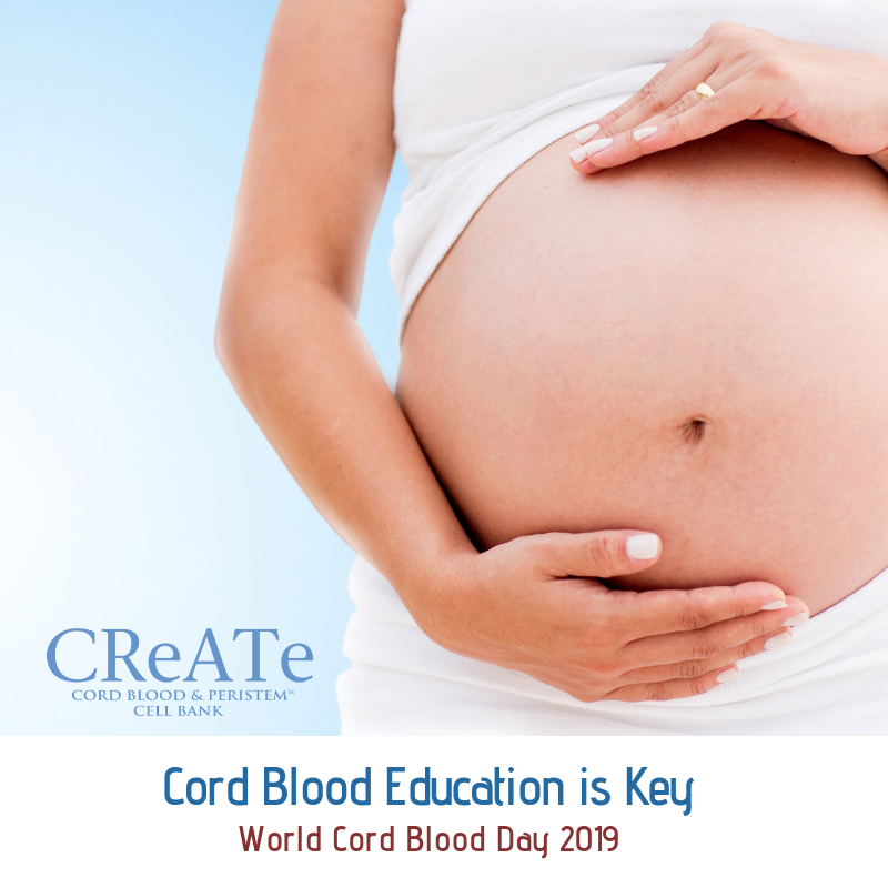 CReATe Cord Blood Bank is proud to announce their role as an Official Participant in World Cord Blood Day 2019 CReATe Cord Blood Bank is proud to announce their role as an Official Participant in World Cord Blood Day 2019